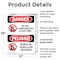 Signmission Do Not Climb Shelves At Any Time Bilingual, 12 in W x Rectangle, Plastic OS-2PACK-DS-P-1218-VS-1788 - alternate 5